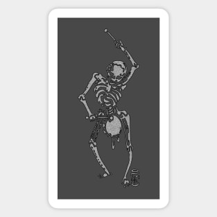 Skeleton Drummer Sticker